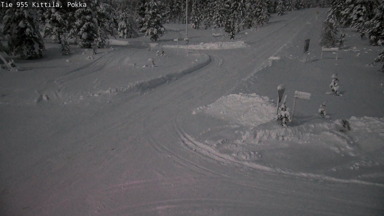 Weather Camera Image Road 955 Kittilä, Pokka, Kittilä, Lappi