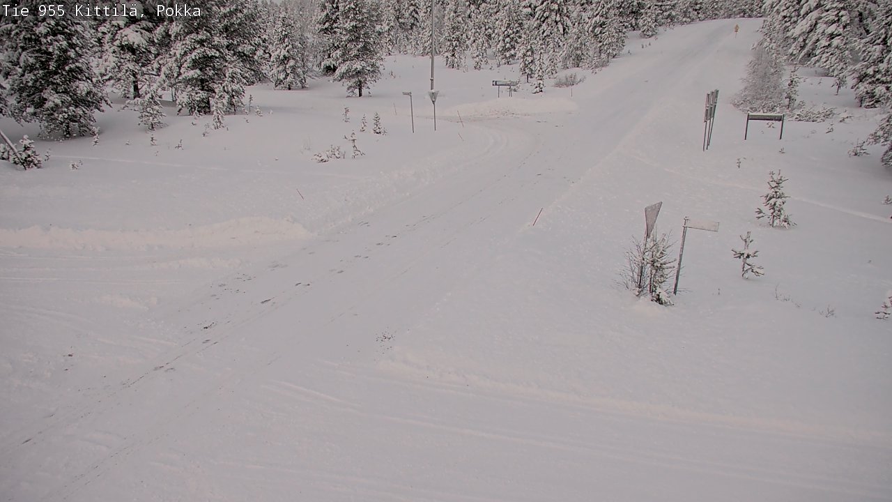 Weather Camera Image Road 955 Kittilä, Pokka, Kittilä, Lappi