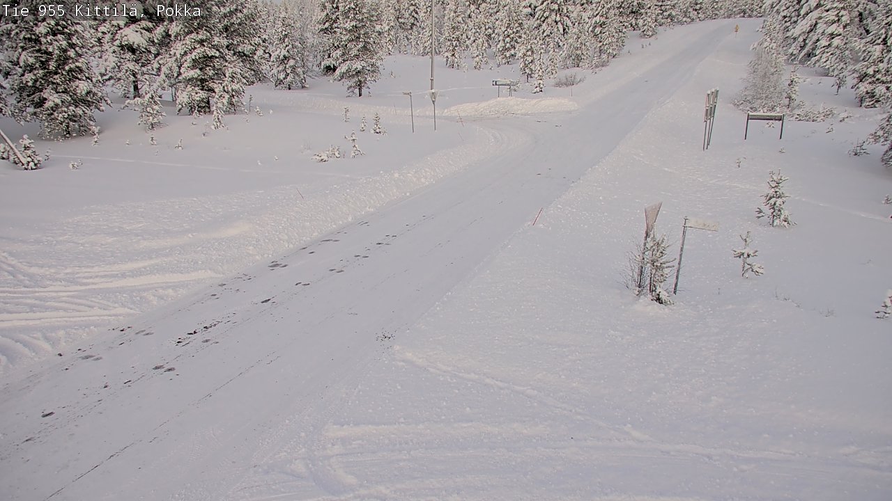 Weather Camera Image Road 955 Kittilä, Pokka, Kittilä, Lappi