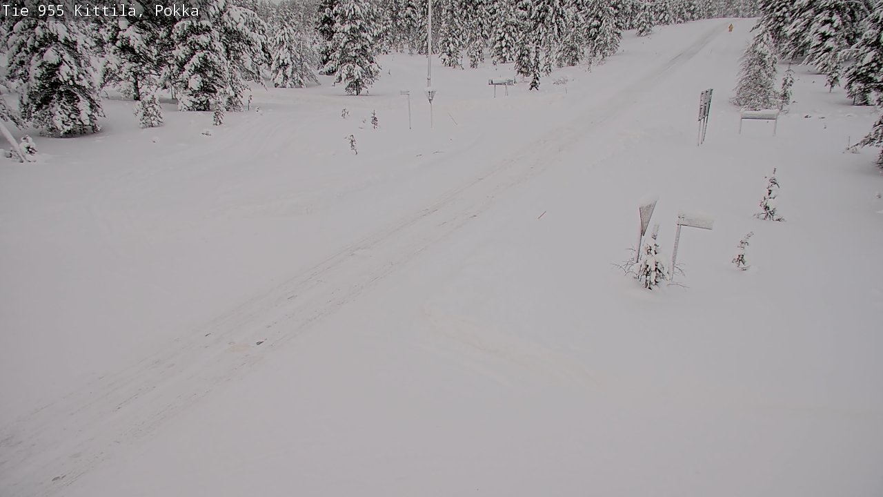 Weather Camera Image Road 955 Kittilä, Pokka, Kittilä, Lappi