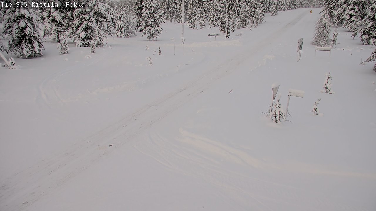 Weather Camera Image Road 955 Kittilä, Pokka, Kittilä, Lappi