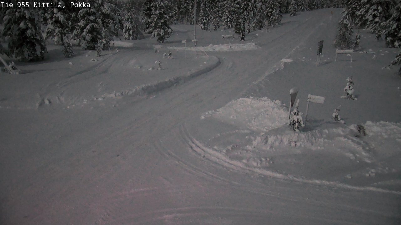 Weather Camera Image Road 955 Kittilä, Pokka, Kittilä, Lappi