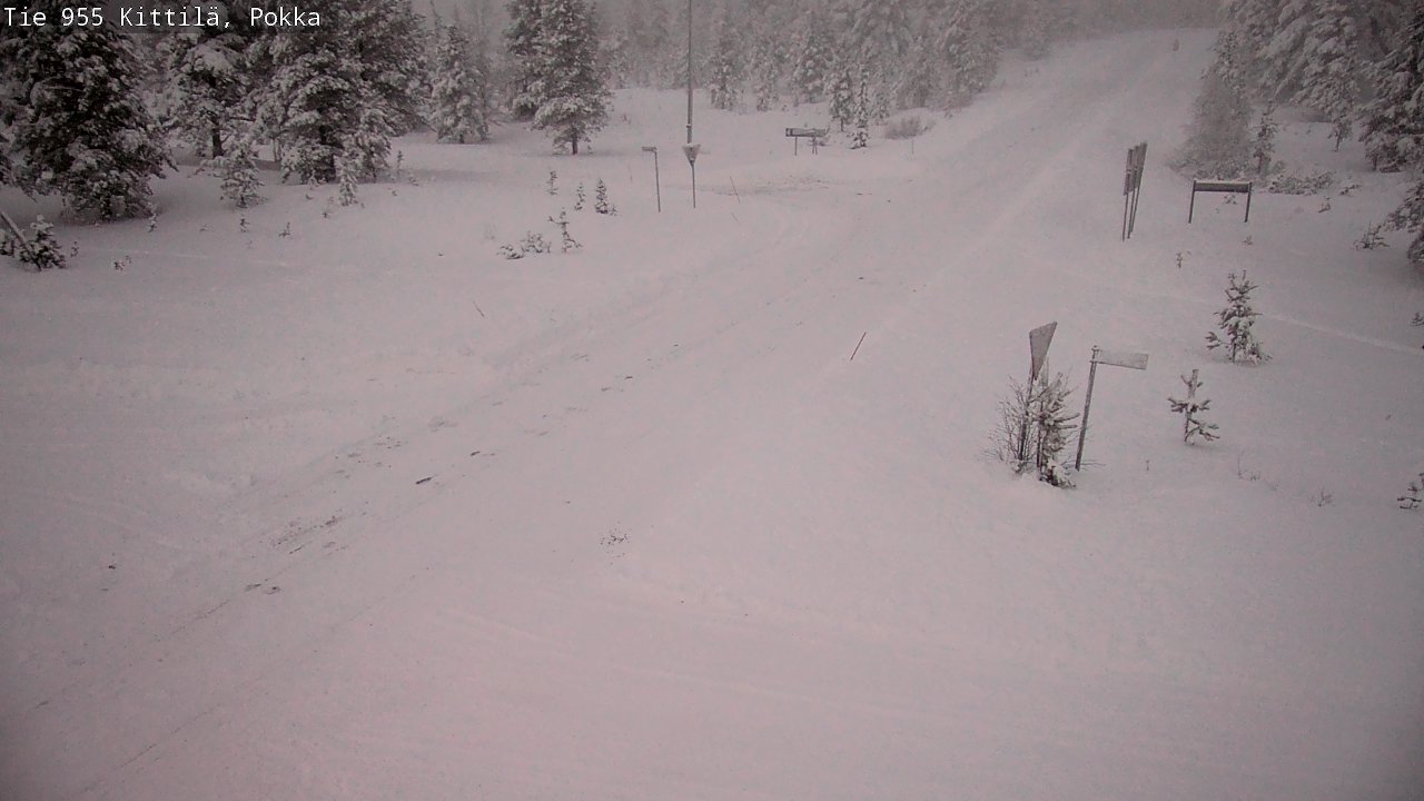 Weather Camera Image Väg 955 Kittilä, Pokka, Kittilä, Lappi