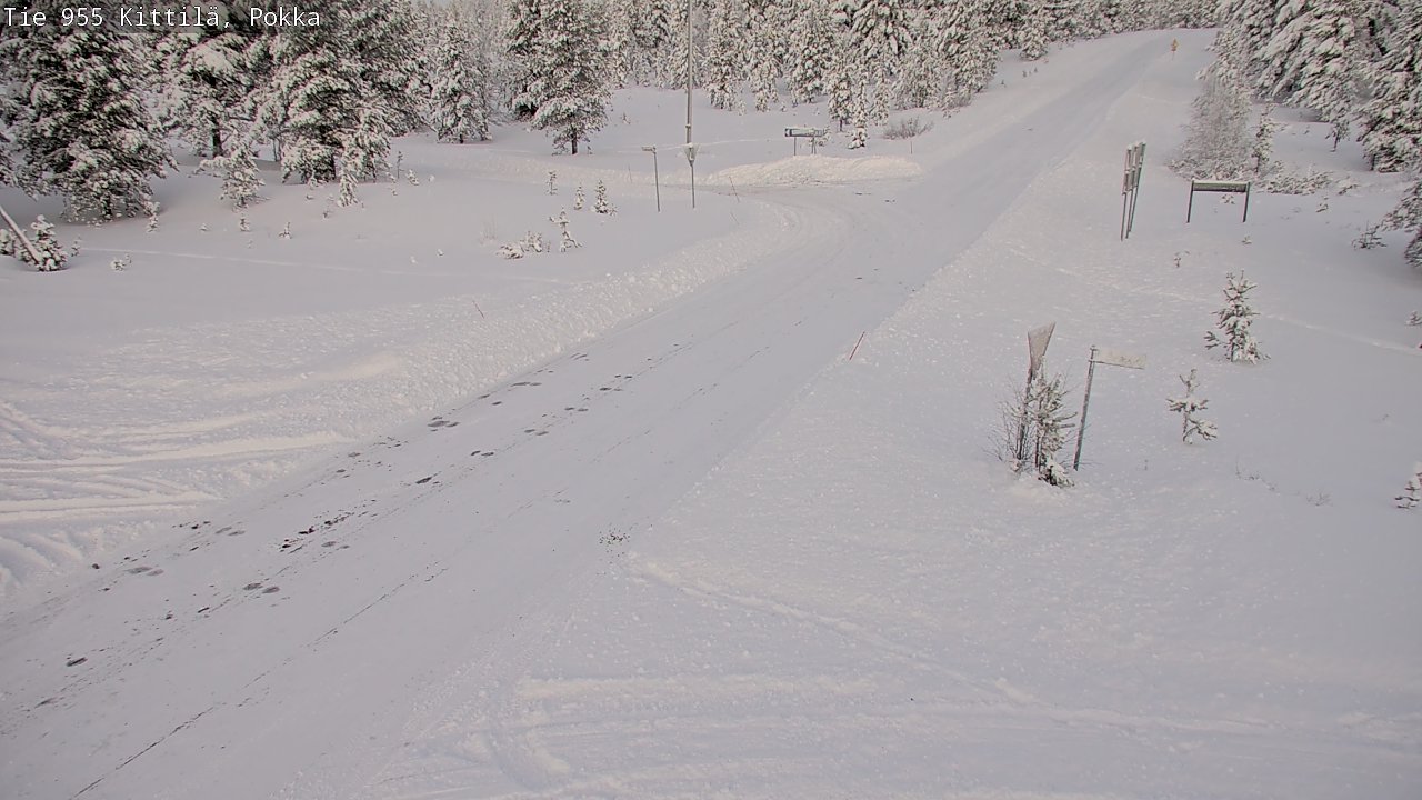Weather Camera Image Road 955 Kittilä, Pokka, Kittilä, Lappi