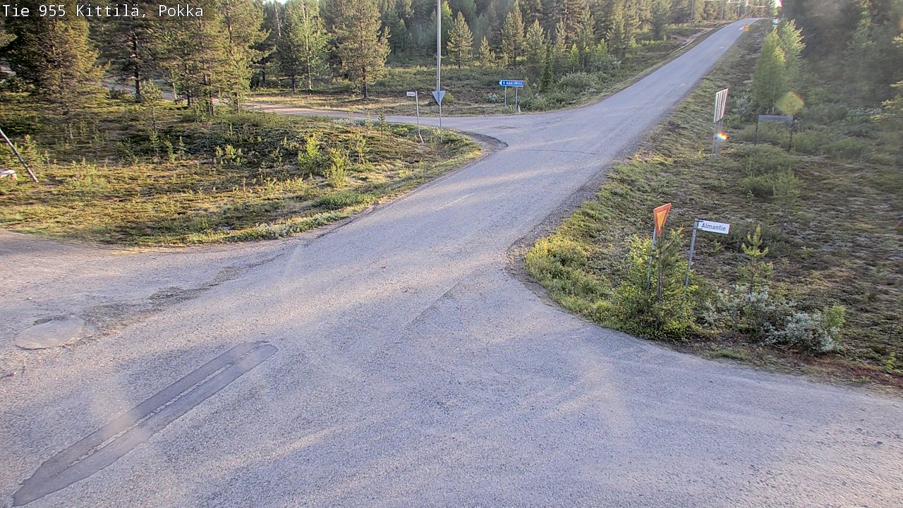 Weather Camera Image Road 955 Kittilä, Pokka, Kittilä, Lappi