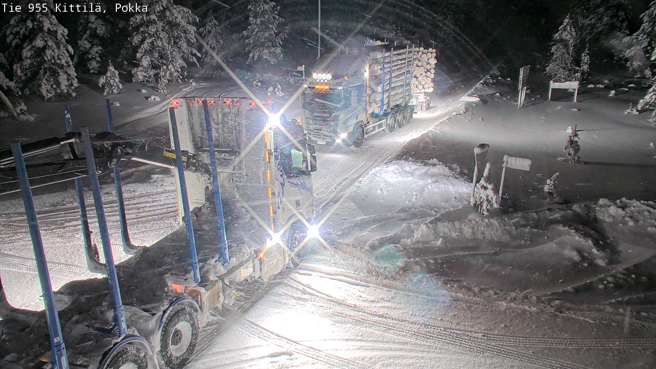 Weather Camera Image Väg 955 Kittilä, Pokka, Kittilä, Lappi