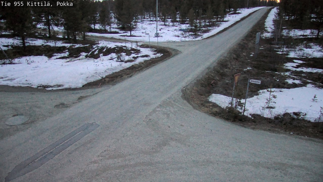 Weather Camera Image Väg 955 Kittilä, Pokka, Kittilä, Lappi