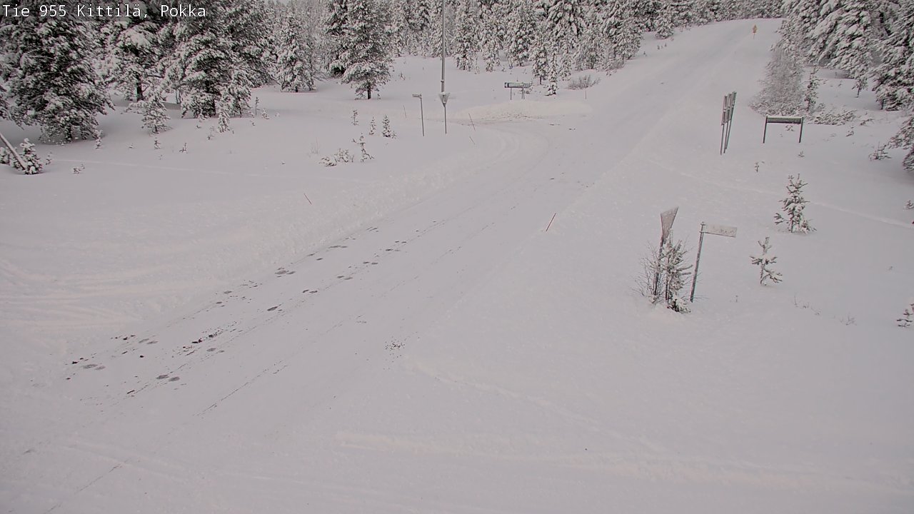 Weather Camera Image Road 955 Kittilä, Pokka, Kittilä, Lappi