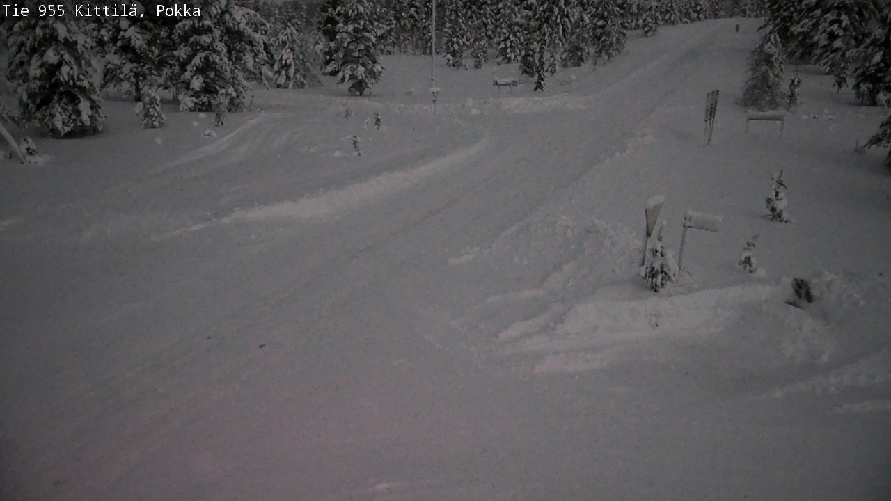 Weather Camera Image Road 955 Kittilä, Pokka, Kittilä, Lappi