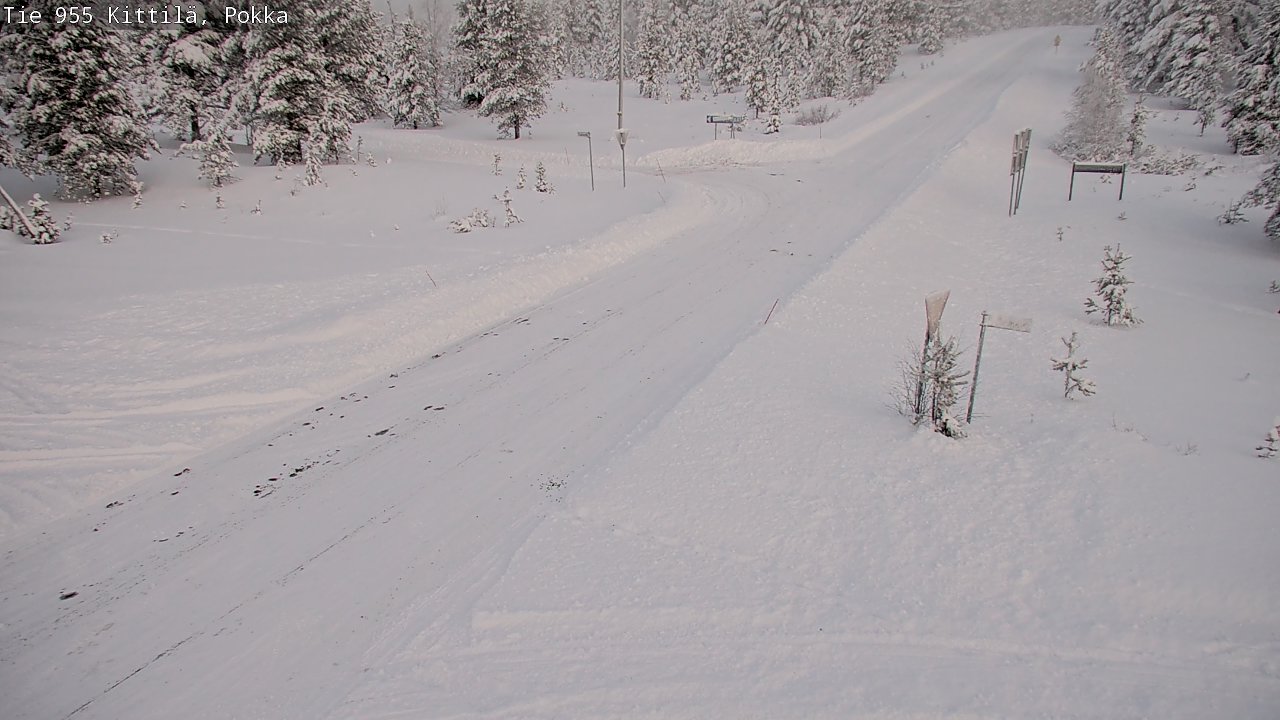 Weather Camera Image Road 955 Kittilä, Pokka, Kittilä, Lappi