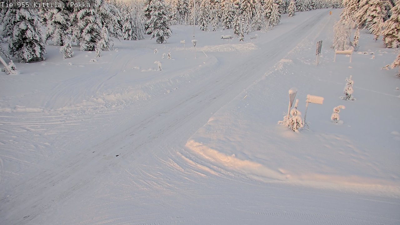 Kelikamerat Kuva Tie 955 Kittilä, Pokka, Kittilä, Lappi