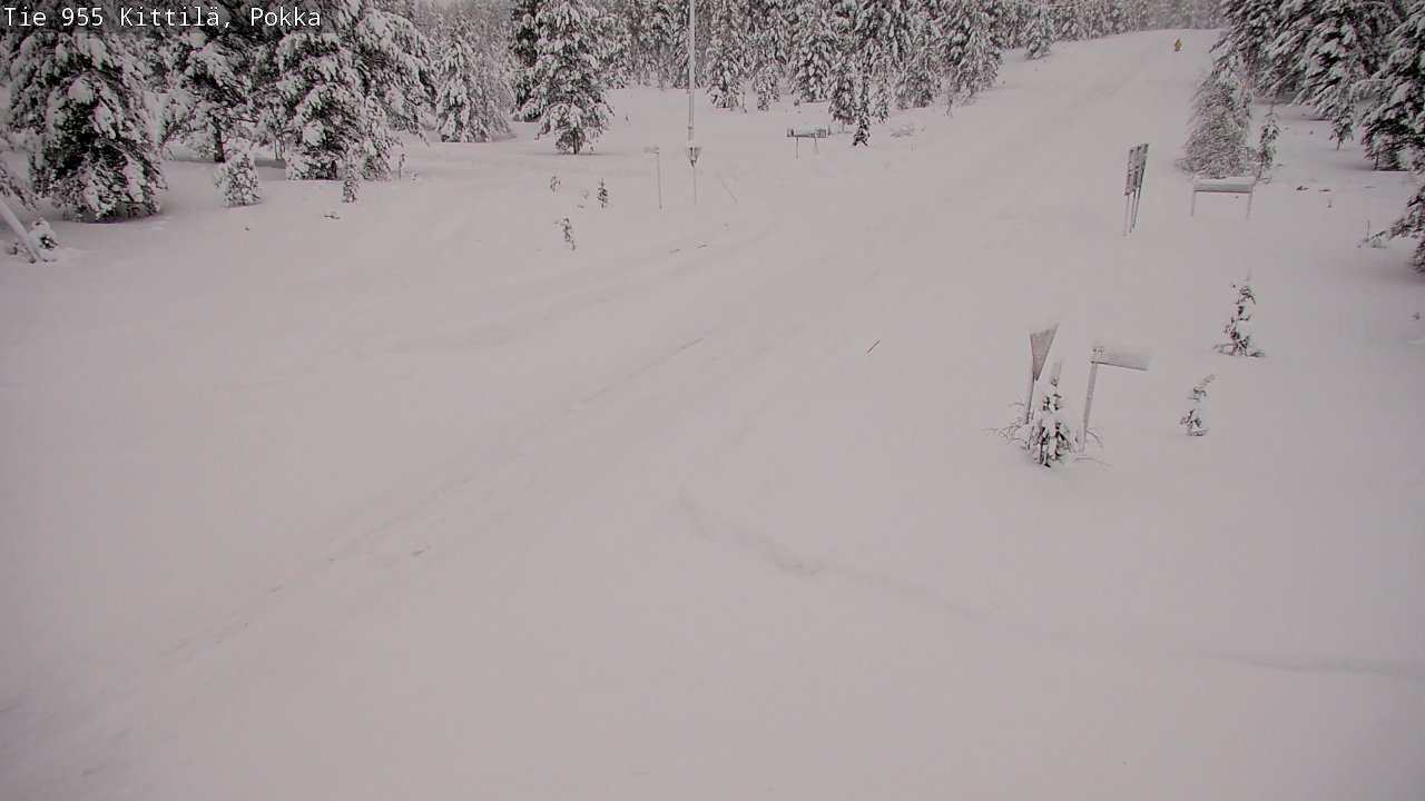 Weather Camera Image Road 955 Kittilä, Pokka, Kittilä, Lappi