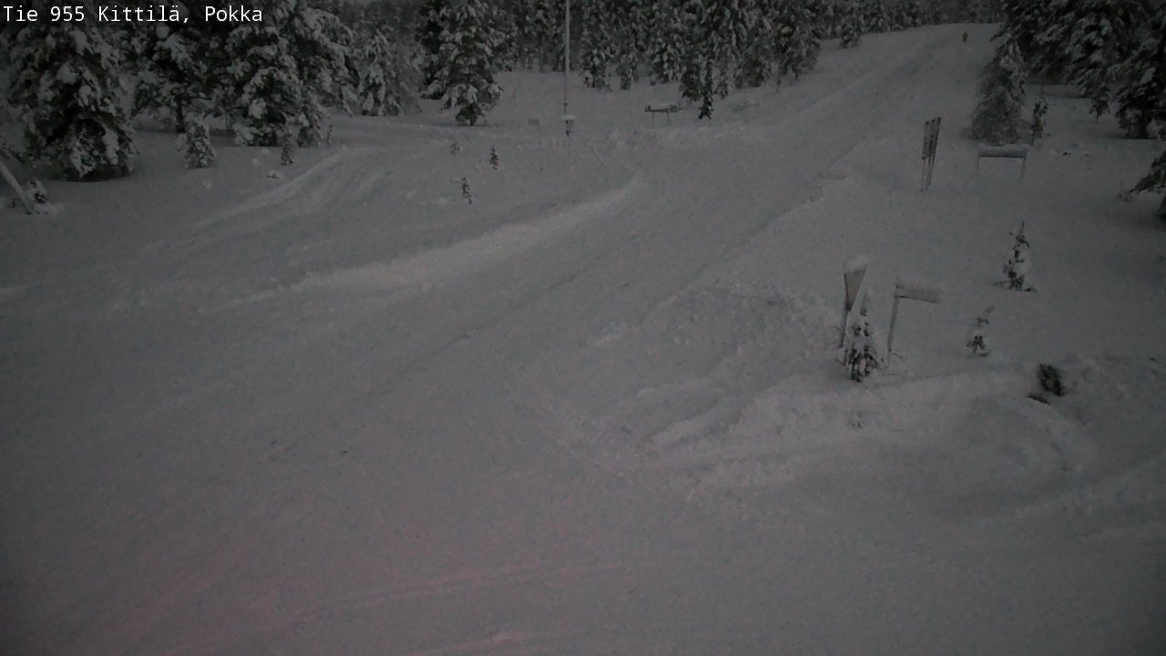 Weather Camera Image Road 955 Kittilä, Pokka, Kittilä, Lappi