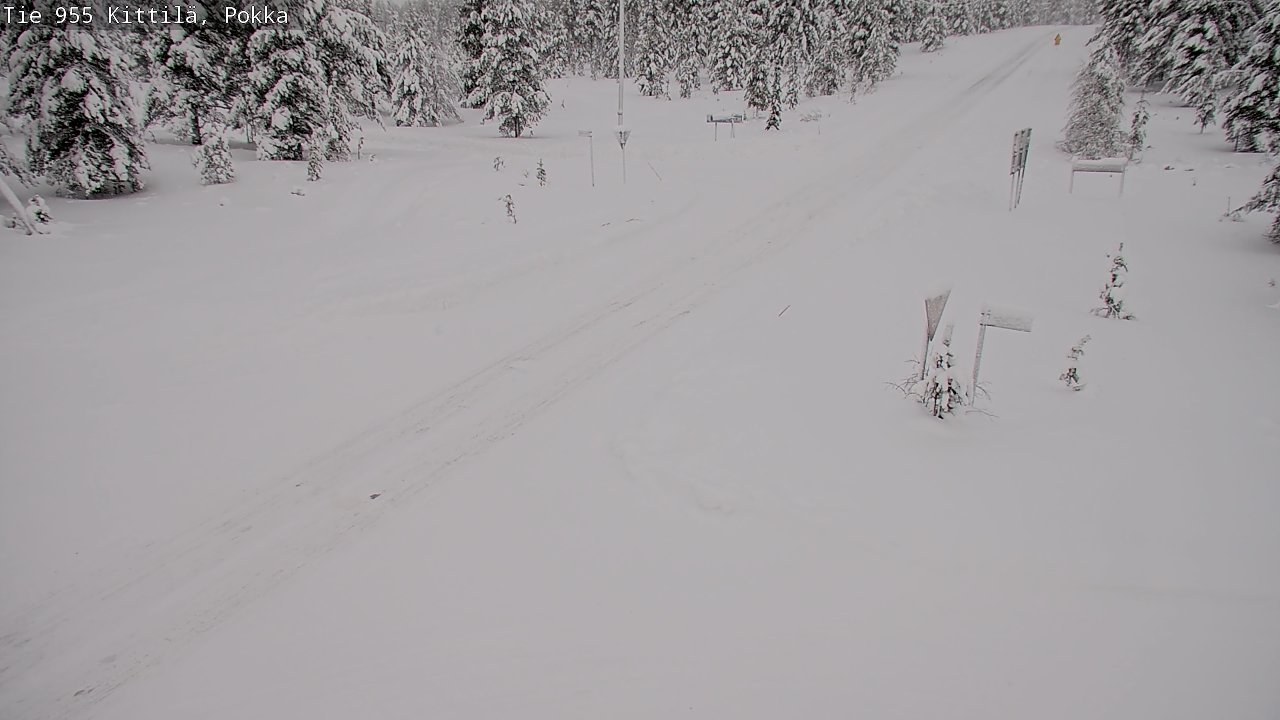 Weather Camera Image Road 955 Kittilä, Pokka, Kittilä, Lappi