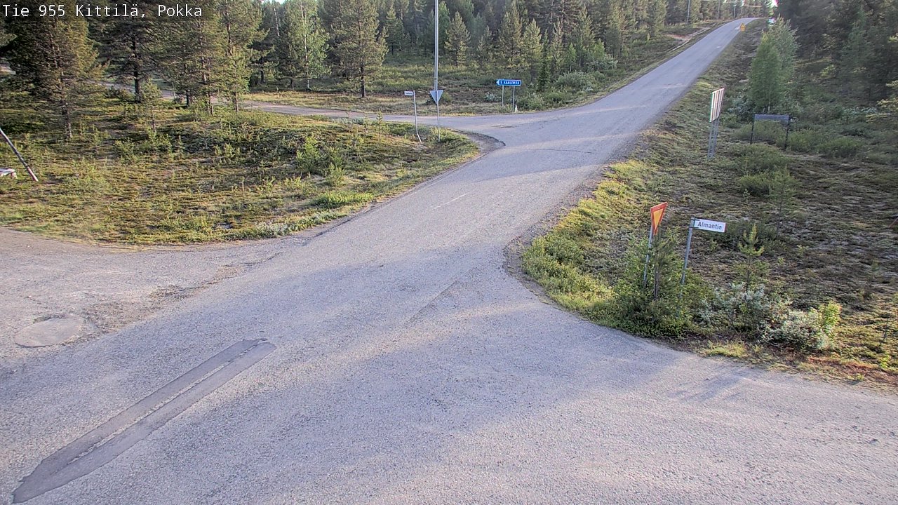 Weather Camera Image Road 955 Kittilä, Pokka, Kittilä, Lappi