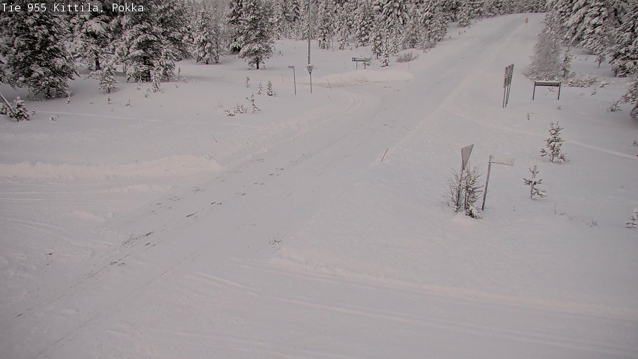 Weather Camera Image Road 955 Kittilä, Pokka, Kittilä, Lappi