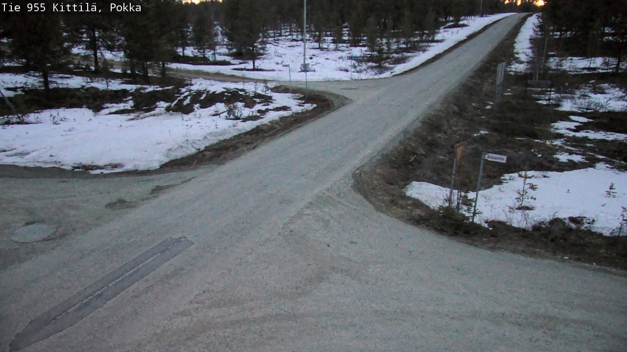 Weather Camera Image Väg 955 Kittilä, Pokka, Kittilä, Lappi