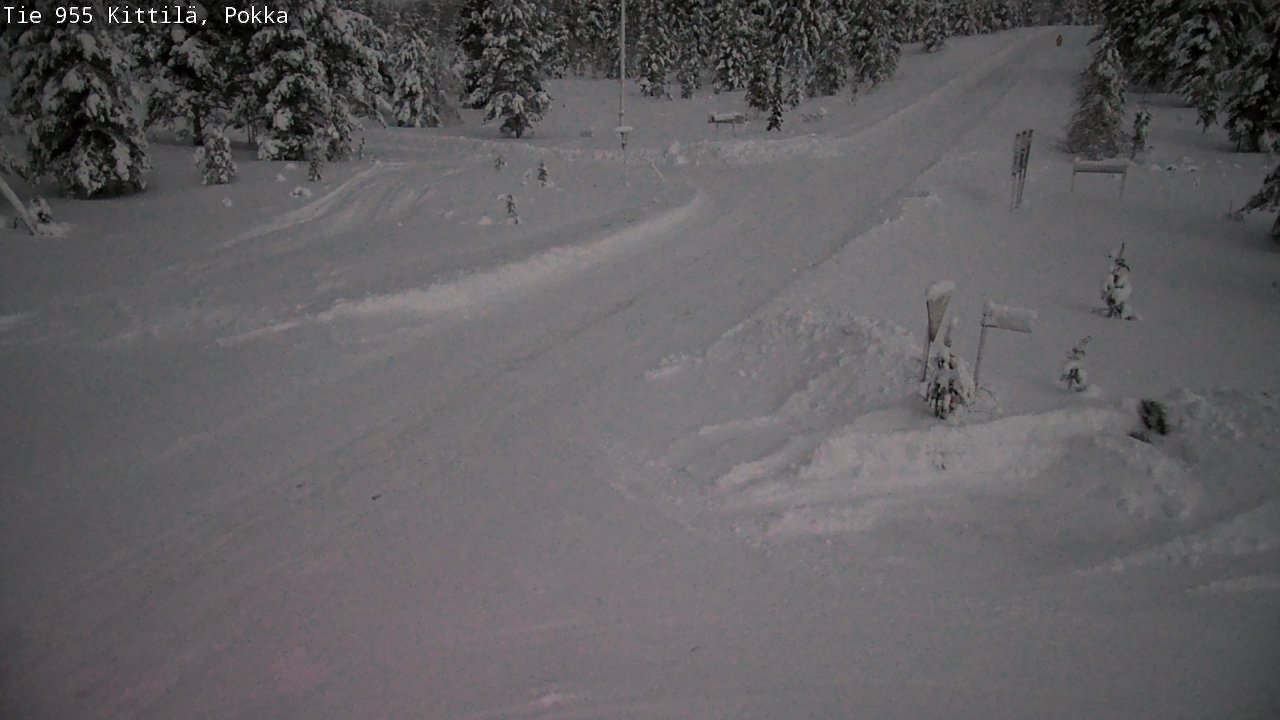 Weather Camera Image Road 955 Kittilä, Pokka, Kittilä, Lappi