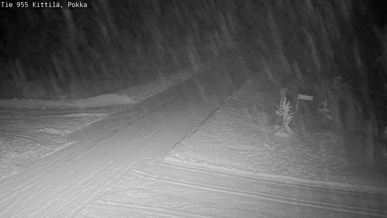 Weather Camera Image Väg 955 Kittilä, Pokka, Kittilä, Lappi