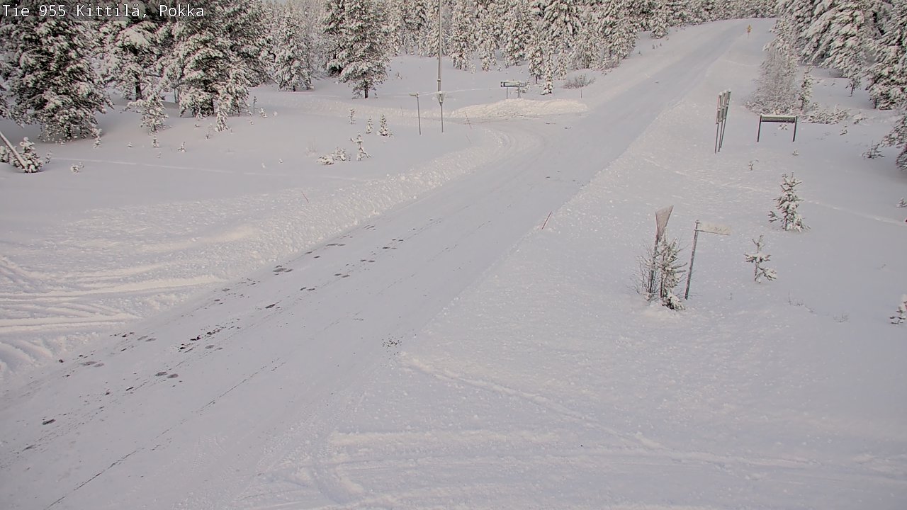 Weather Camera Image Väg 955 Kittilä, Pokka, Kittilä, Lappi