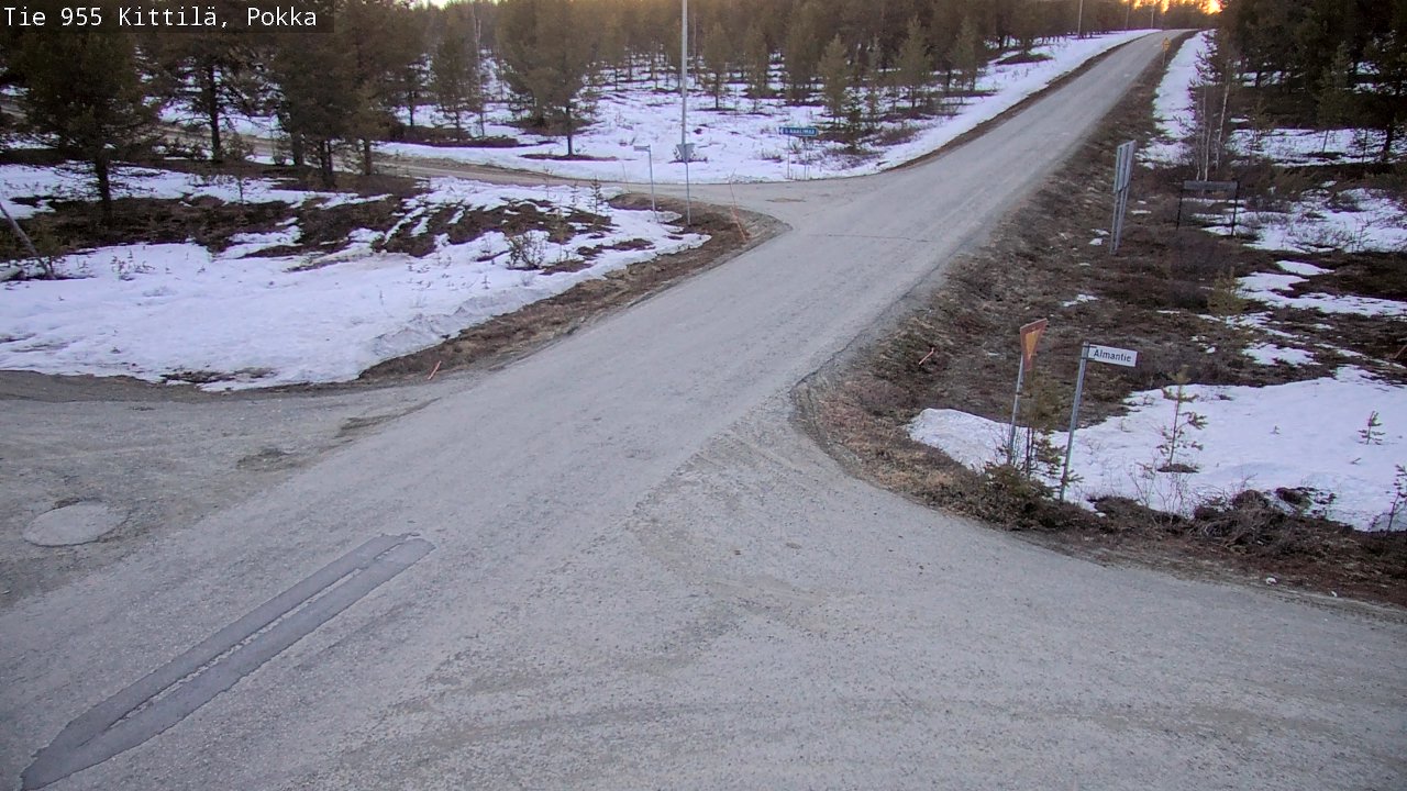 Weather Camera Image Väg 955 Kittilä, Pokka, Kittilä, Lappi