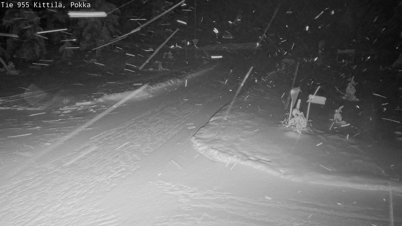 Weather Camera Image Road 955 Kittilä, Pokka, Kittilä, Lappi
