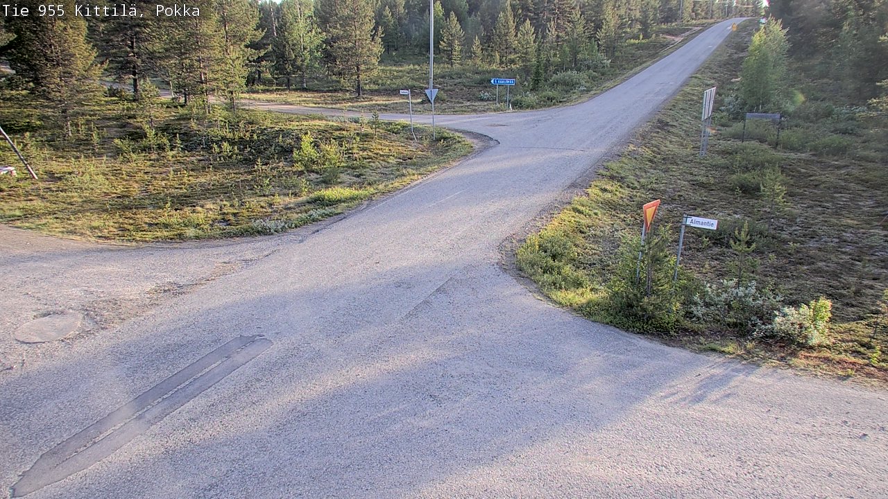 Weather Camera Image Road 955 Kittilä, Pokka, Kittilä, Lappi