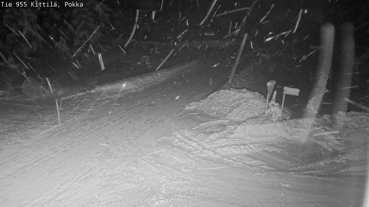 Weather Camera Image Road 955 Kittilä, Pokka, Kittilä, Lappi