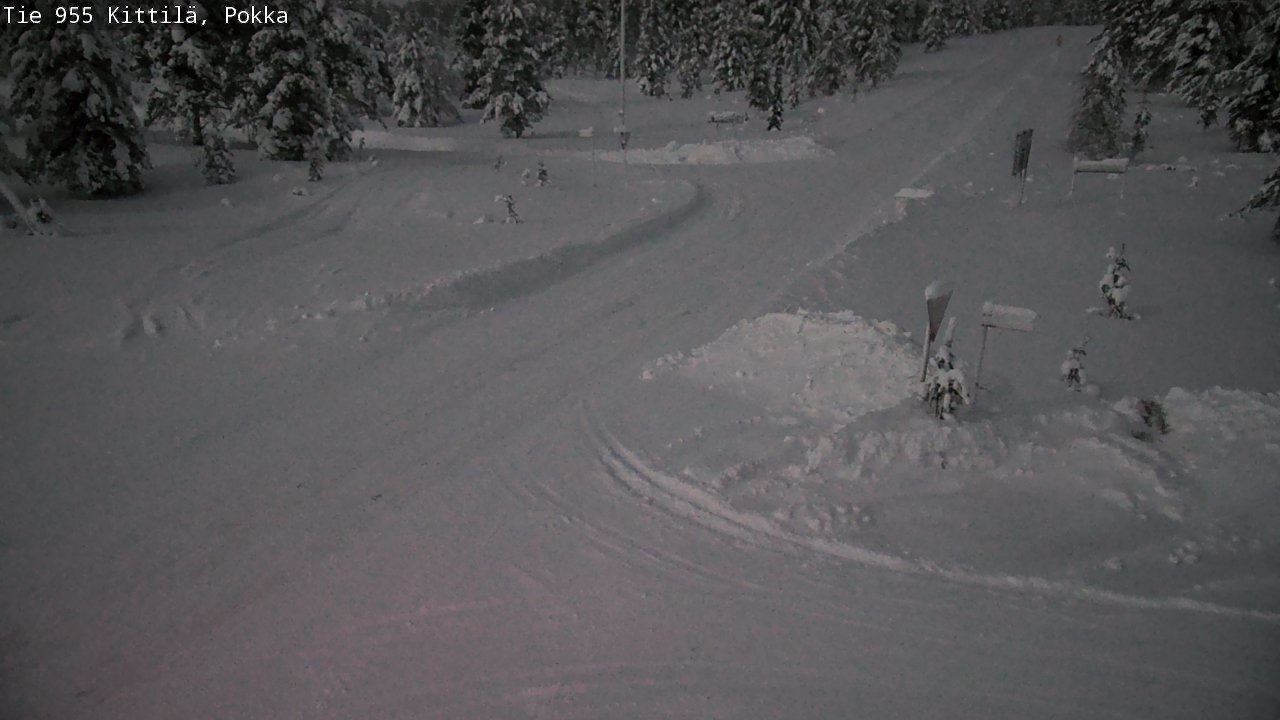 Weather Camera Image Road 955 Kittilä, Pokka, Kittilä, Lappi