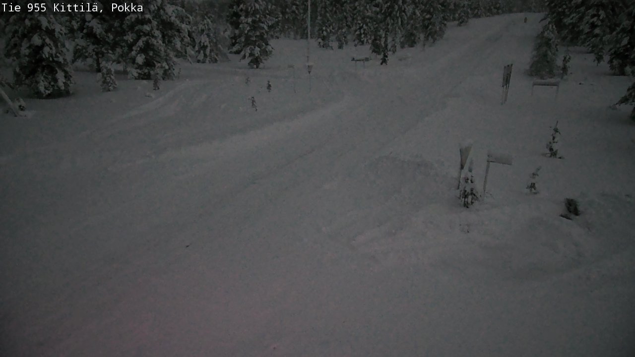 Weather Camera Image Road 955 Kittilä, Pokka, Kittilä, Lappi