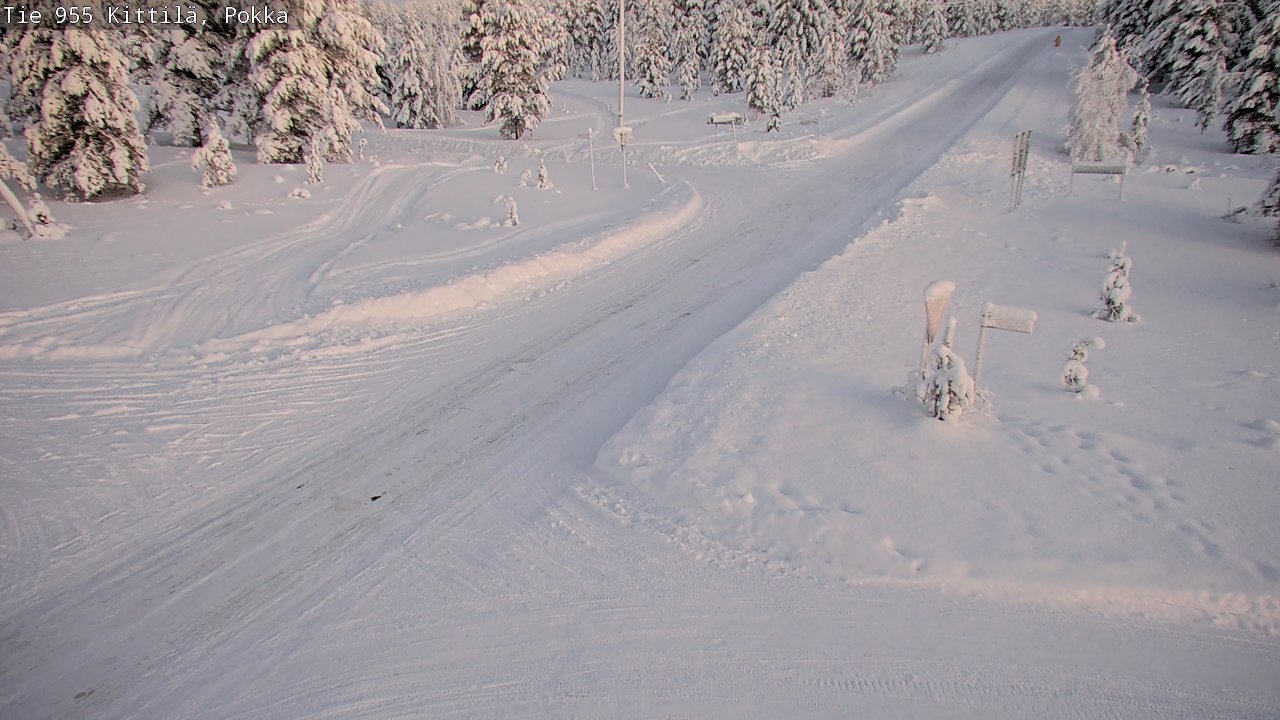 Kelikamerat Kuva Tie 955 Kittilä, Pokka, Kittilä, Lappi