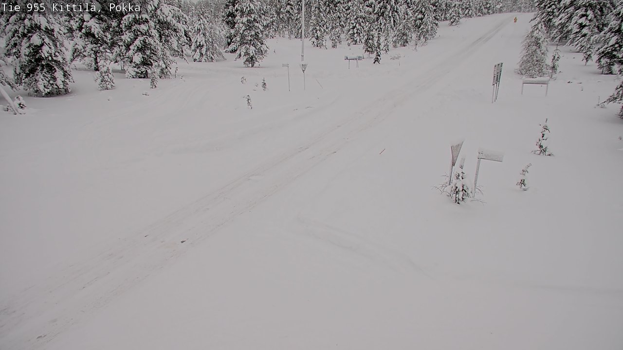 Weather Camera Image Road 955 Kittilä, Pokka, Kittilä, Lappi