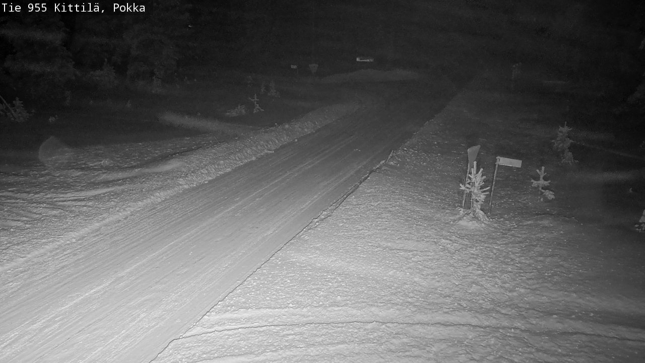 Weather Camera Image Road 955 Kittilä, Pokka, Kittilä, Lappi