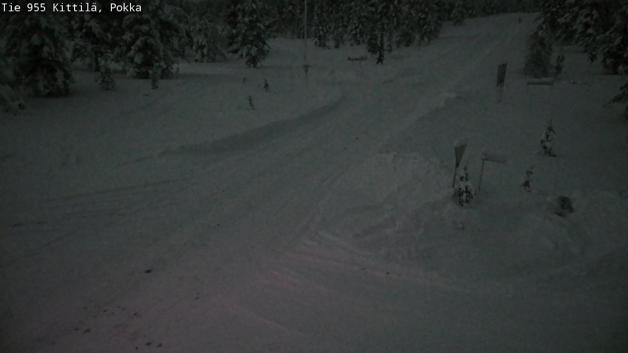 Weather Camera Image Väg 955 Kittilä, Pokka, Kittilä, Lappi