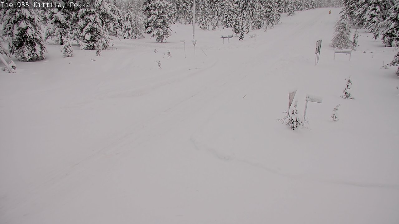 Weather Camera Image Road 955 Kittilä, Pokka, Kittilä, Lappi