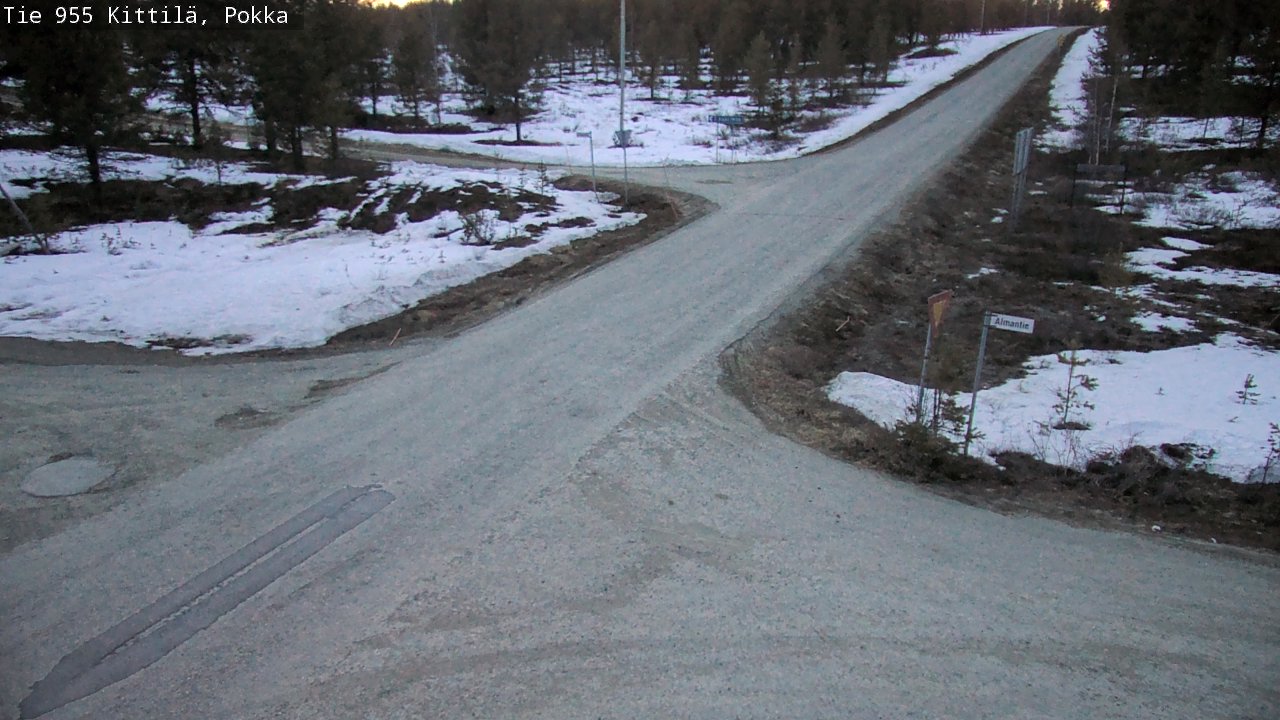 Weather Camera Image Väg 955 Kittilä, Pokka, Kittilä, Lappi