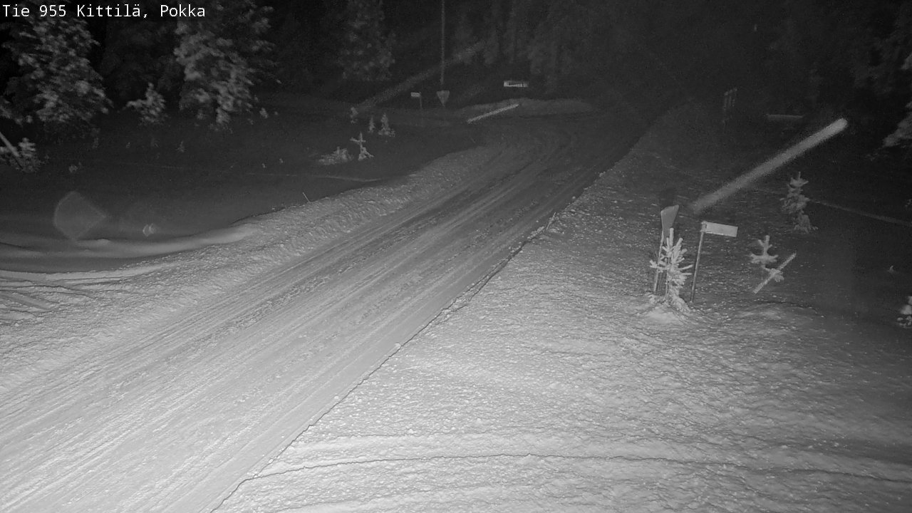 Weather Camera Image Road 955 Kittilä, Pokka, Kittilä, Lappi