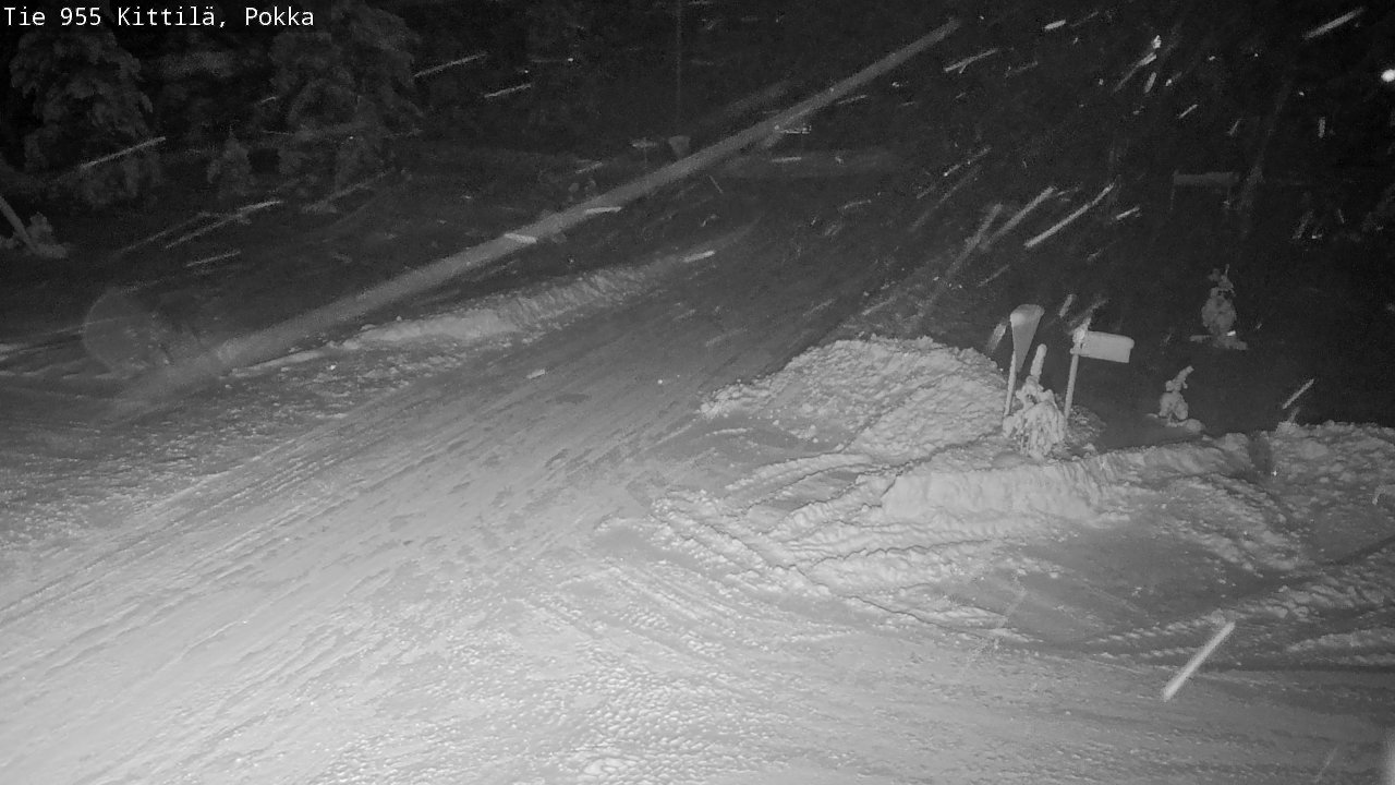 Weather Camera Image Road 955 Kittilä, Pokka, Kittilä, Lappi