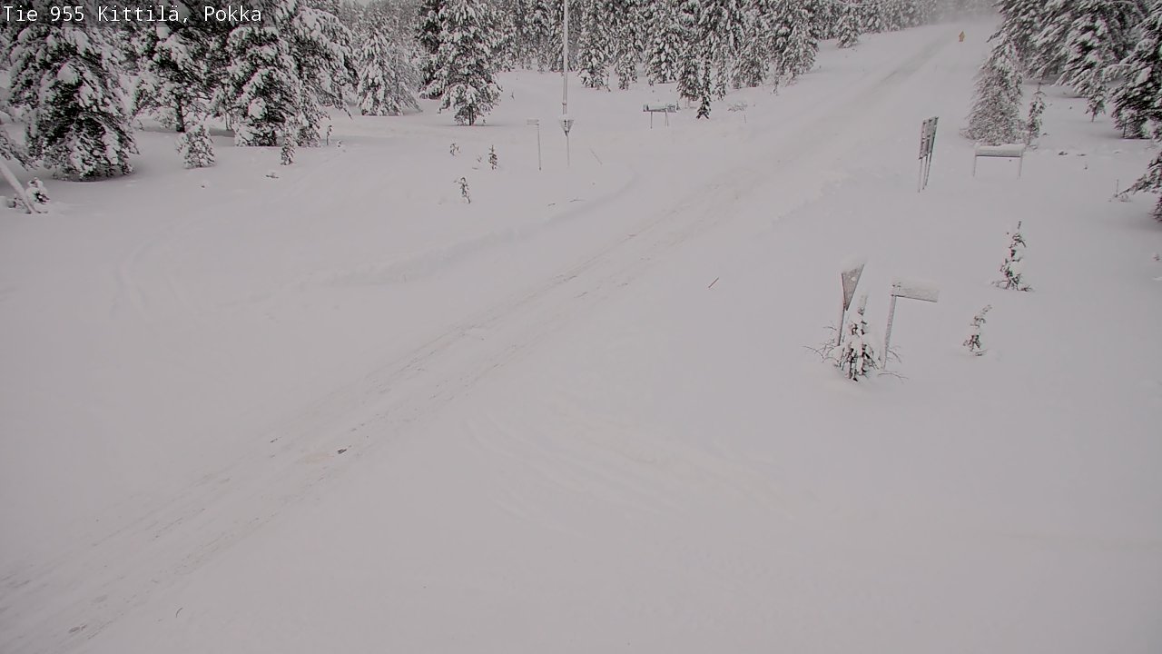 Weather Camera Image Road 955 Kittilä, Pokka, Kittilä, Lappi