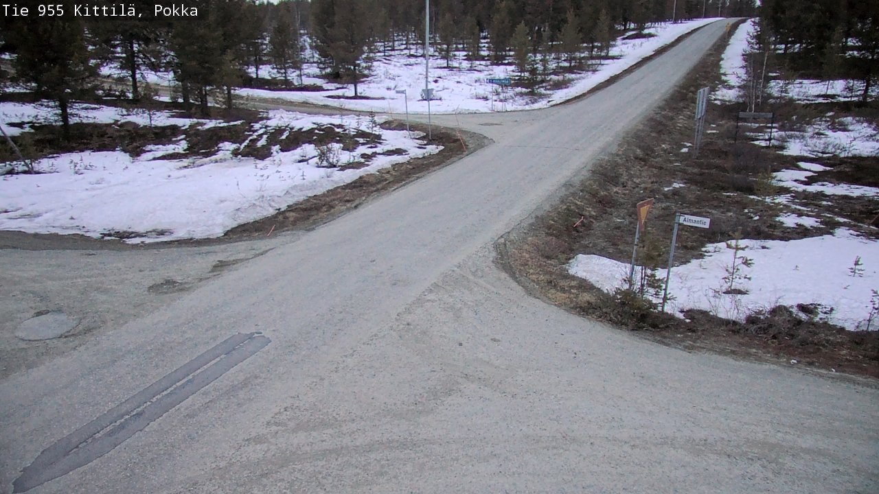 Weather Camera Image Väg 955 Kittilä, Pokka, Kittilä, Lappi