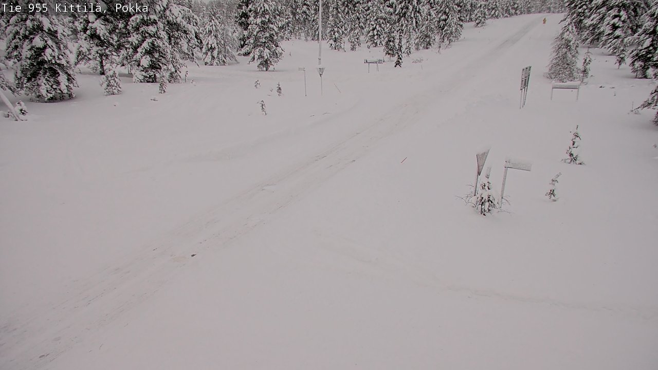 Weather Camera Image Road 955 Kittilä, Pokka, Kittilä, Lappi