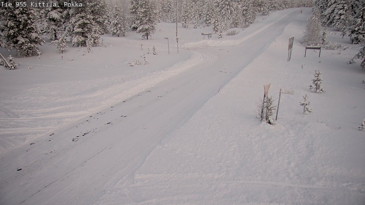 Weather Camera Image Road 955 Kittilä, Pokka, Kittilä, Lappi