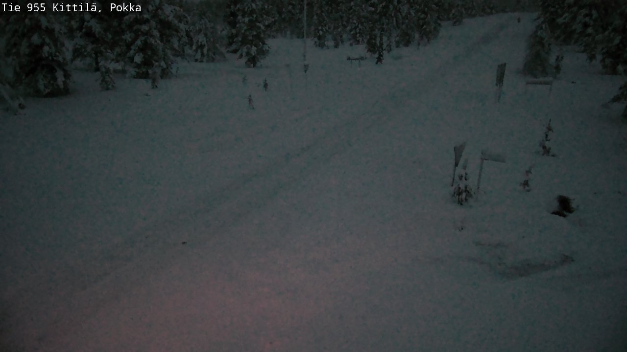 Weather Camera Image Road 955 Kittilä, Pokka, Kittilä, Lappi
