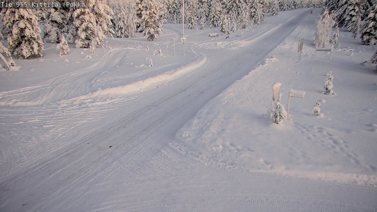 Kelikamerat Kuva Tie 955 Kittilä, Pokka, Kittilä, Lappi