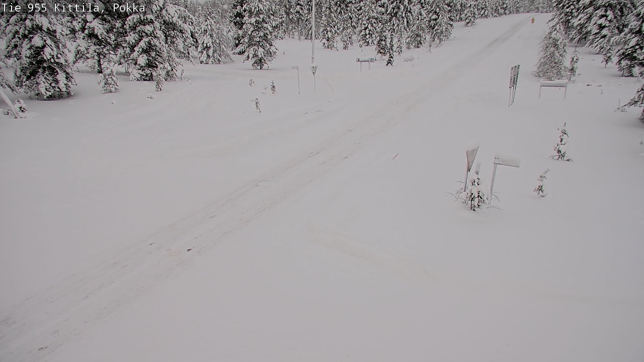Weather Camera Image Road 955 Kittilä, Pokka, Kittilä, Lappi