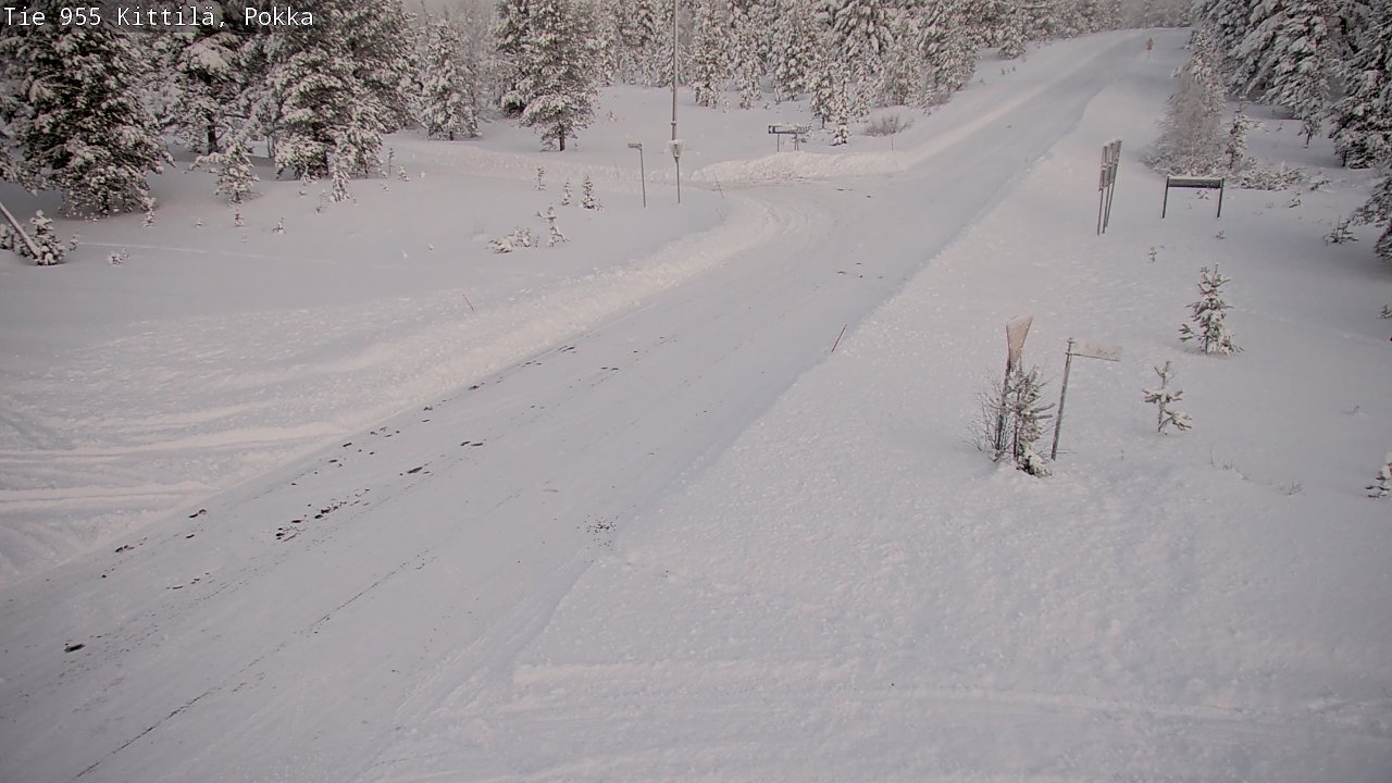 Weather Camera Image Road 955 Kittilä, Pokka, Kittilä, Lappi