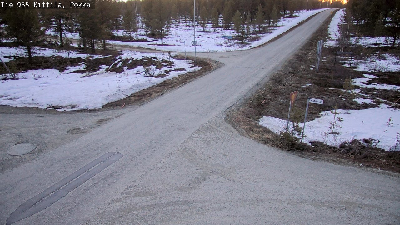 Weather Camera Image Väg 955 Kittilä, Pokka, Kittilä, Lappi
