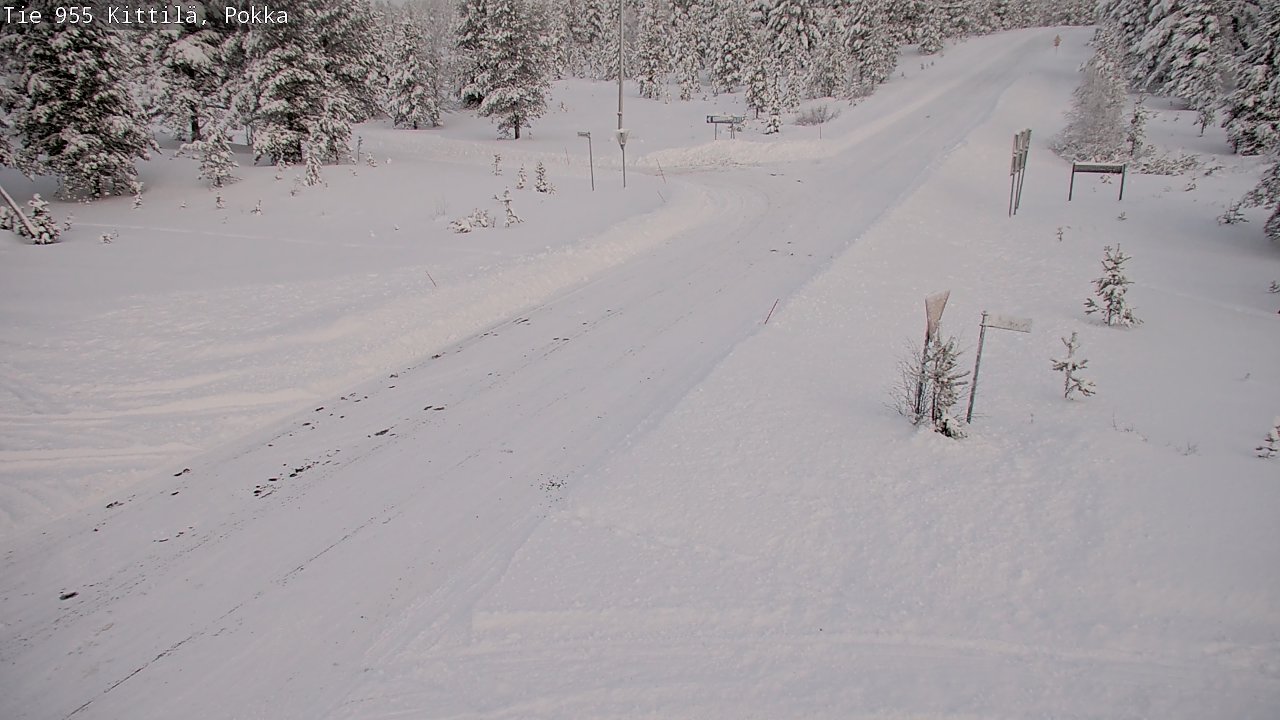 Weather Camera Image Road 955 Kittilä, Pokka, Kittilä, Lappi