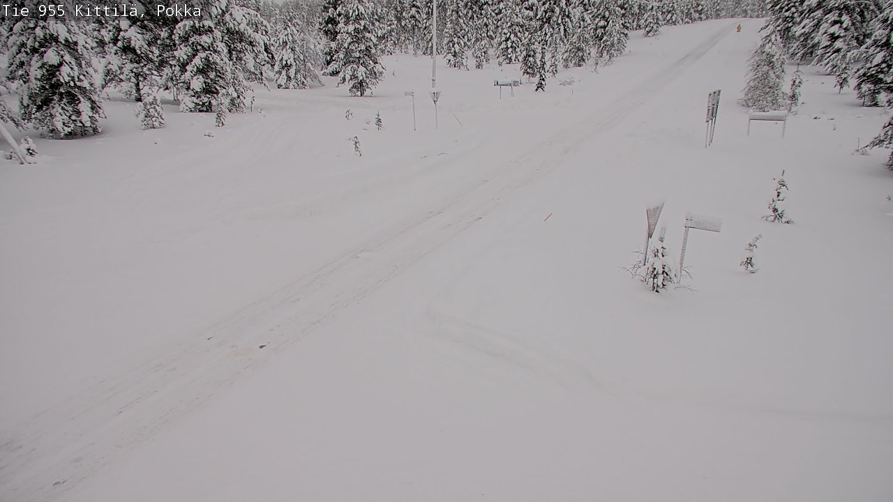 Weather Camera Image Road 955 Kittilä, Pokka, Kittilä, Lappi