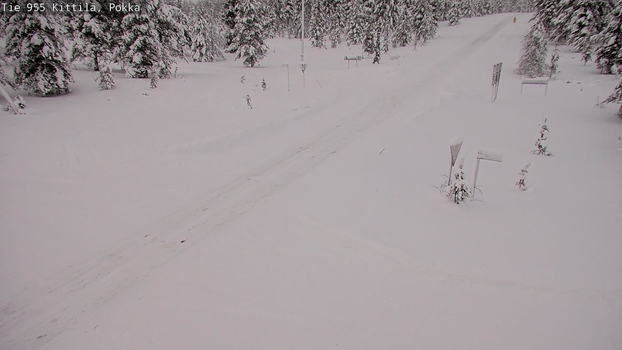 Weather Camera Image Road 955 Kittilä, Pokka, Kittilä, Lappi